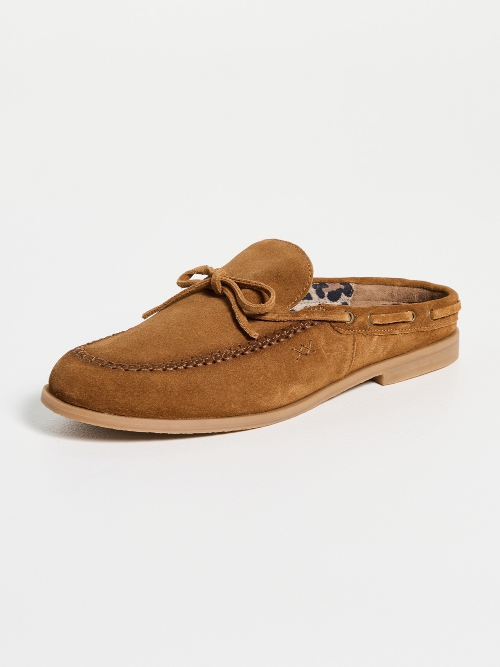 Free People Seas The Day Suede Slip-On Mule Loafer in Brown 6.5 - 8